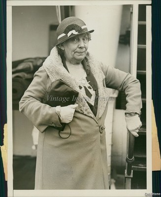 1934 Mrs E L Munson Lynebrook Li On Grace Liner Santa Paula Travel Photo 6x8