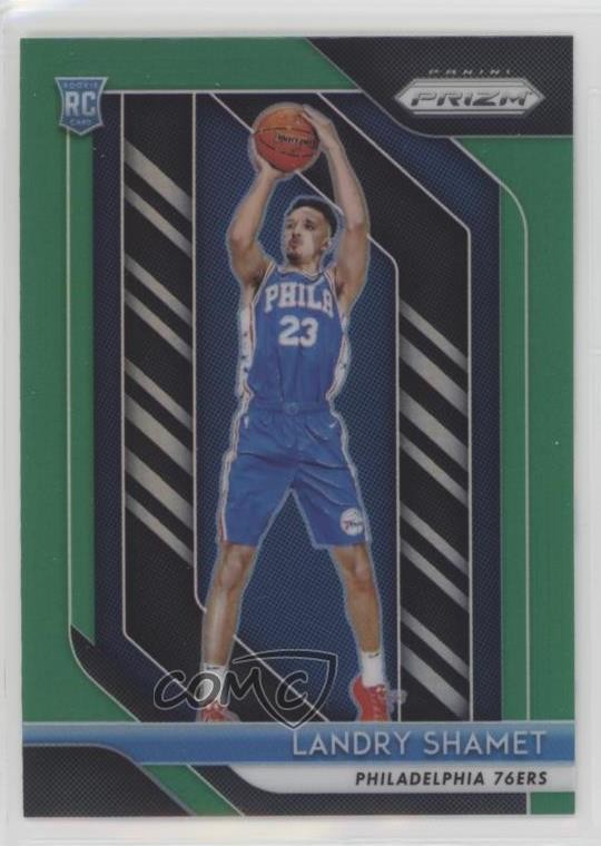 2018-19 Panini Prizm Green Prizm Landry Shamet #199 Rookie RC rf2