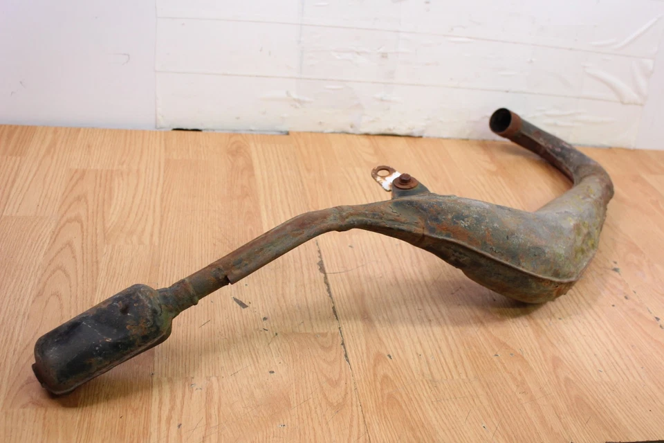 Suzuki RM125M 1975 sistema de escape conjunto/tubo de cabeza/silenciador Foto 2 de 4