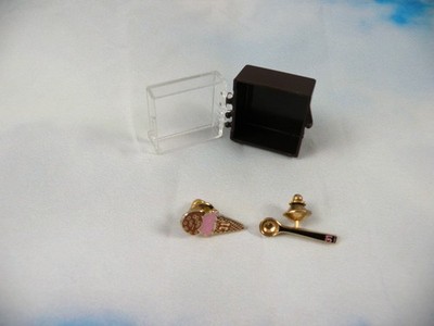 2 Vintage 80's Baskin Robbins Lapel Pins 31 Ice Cream Scoop and Ice Cream Cone