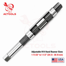 New Adjustable H14 Hand Reamer Sizes 1 11/32"  to 1 1/2" (34.13 - 38.10 mm) USA