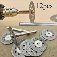 12 Diamond Cutting Wheels For Dremel Rotary Tool Die Grinder Metal Cut Off Disc