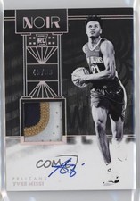 2024-25 Panini Noir Rookie Black & White 45/99 Yves Missi #305 Patch Auto 4vc