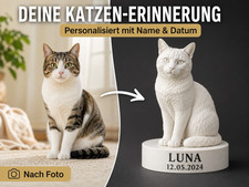 Katze Erinnerung Andenken 3D Figur nach Foto ...