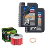 Hiflo ÖLfilter Set LM 10W-40 Off. 2L FüR Adly / Herchee Hurricane 400 XS Bj.2014