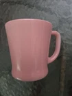Vintage Pink FireKing Coffee Cup D Handle