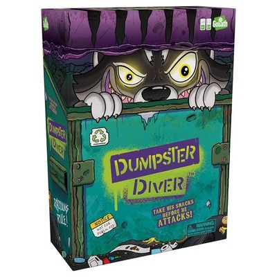 Goliath | Müllcontainer Taucher Spiel | Nimm seine Snacks vor Angriffen | 2-4 Spieler | 4+