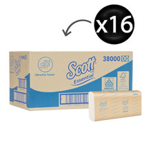 Scott 38000 Essential Ultraslim Hand Towel - 16 Pack
