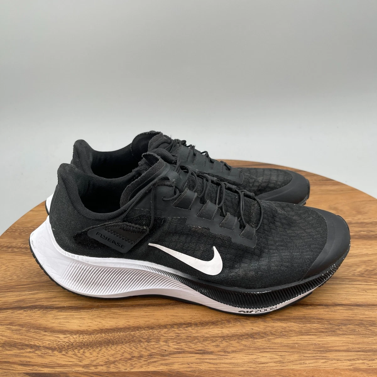 Nike Air Zoom Pegasus 37 FlyEase Black White W for sale | eBay