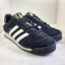ADIDAS AS520 Mens Trainers Suede Black Cream UK7 (X230)