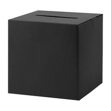 Black Card Box with Slot 9.1" Wedding Favor Gift Card Boxes for Reception, Pa...