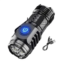 Super Bright Mini Torch Rechargeable 5 Modes Led Camping Hiking Flashlight