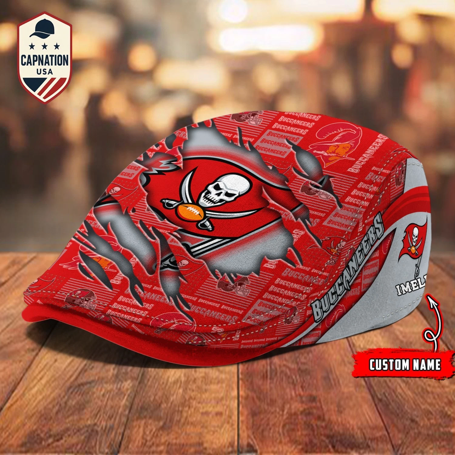 Tampa-Bay-Buccaneers Jeff Cap football Newsboy Cap Golf Cap Driving Hat for Men