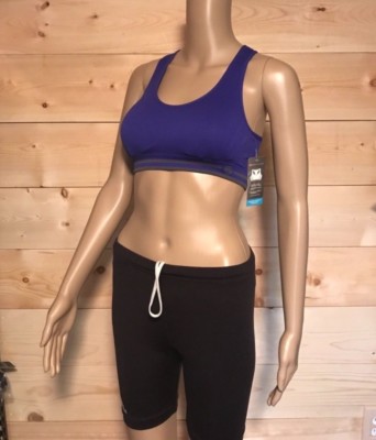 Bally Total Fitness Women Sports Bra Purple Racerback SMALL MEDIUM LARGE  NWT