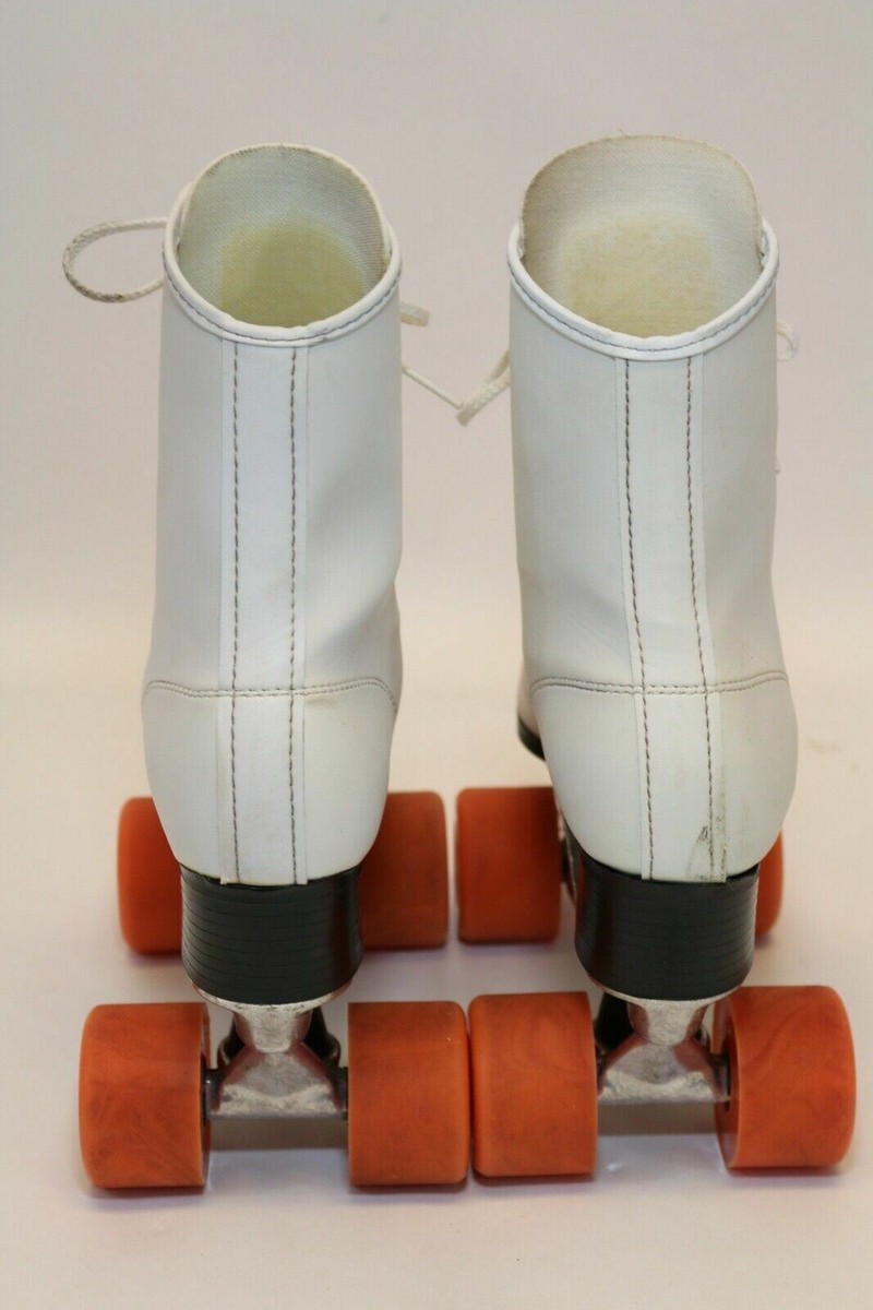 Vintage Roller Derby Skates Women's Size 6 White Orange