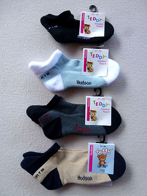 HUDSON Kinder Sneaker Kindersocken Plüschsohle (UVP 4,50 ) 78% BW 23-34 Füßling 