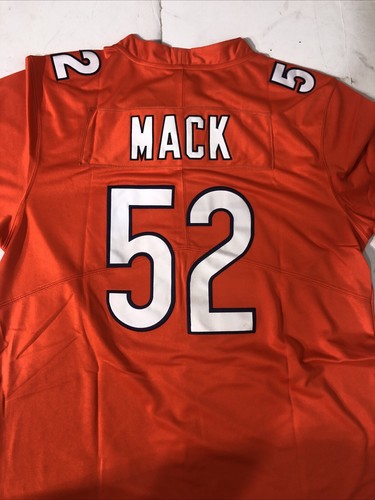 NIKE Chicago Bears Khalil Mack #52 NFL Players Jersey-Stitched, Orange Size L - Picture 4 of 10