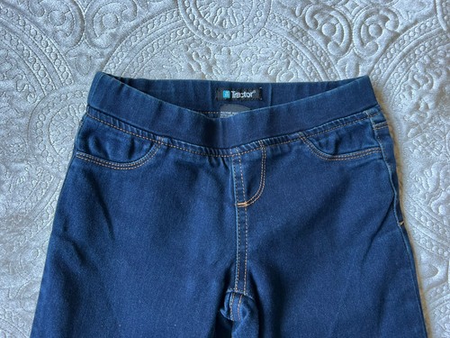 Tractor Girls Blue Skinny Elastic Waist Stretchy Jegging Pant Sz 8 - Picture 3 of 4