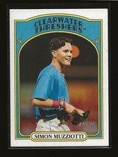 SIMON MUZZIOTTI 2021 Topps Heritage Minor League Base Card Threshers(#83)