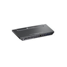 AV Access KVM Switch Dock 3 Computers 2 Monitors, 4K HDMI KVM Switch Dual Mon...