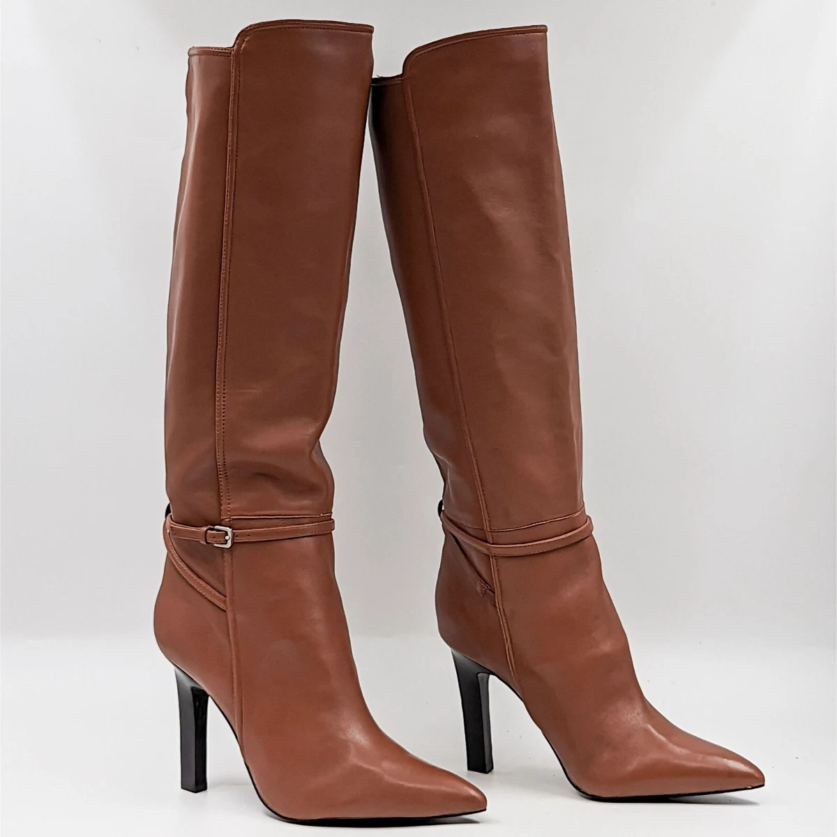 womens tall brown dress boots