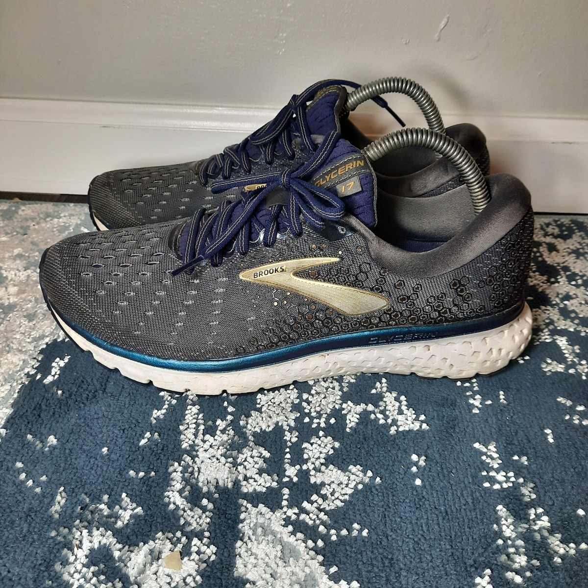 Brooks Mens Glycerin 17 1102961D048 Gray Gold Running Shoes  display picture 2