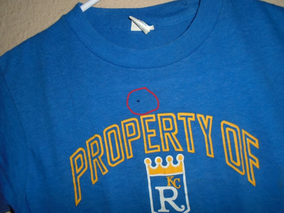 vintage 1985 Kansas City Royals baseball t shirt small (XS)  - Image 2 of 3