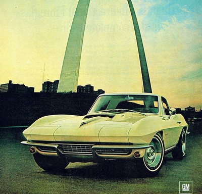 *Ready to Display* 1967 Chevrolet Corvette Sting Ray Coupe St Lo car ad 1966 c