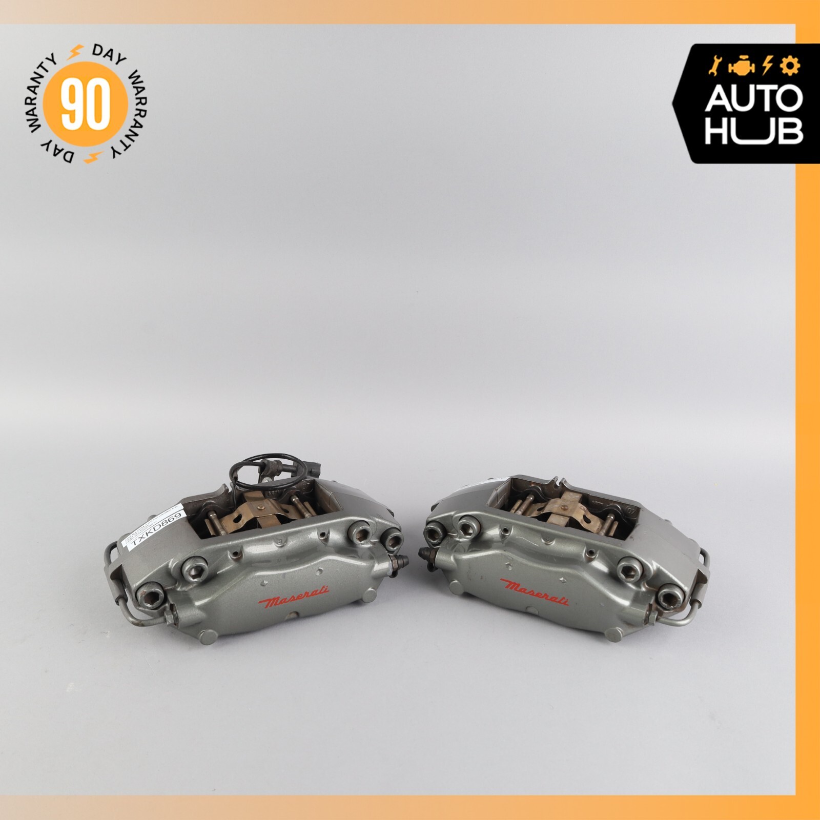 07-18 Maserati Granturismo Rear Left & Right Brake Caliper Calipers Set OEM