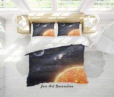 3D Space Planet Quilt Cover Set Duvet Cover Bedding Pillowcases