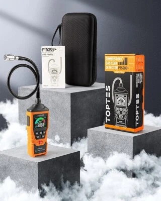 PT520B+Rechargeable Natural Gas Detector Gas Leak Detector with a 17-inch Pro...