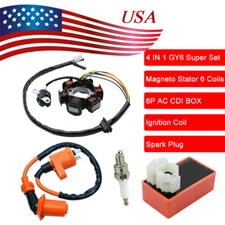 MAGNETO STATOR COIL CDI BOX IGNITION COIL FOR GY6 150CC STOCK ATV GO KART MOPED