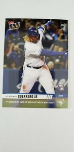 2019 TOPPS NOW 1ST CAREER HIT IN MLB DEBUT #137 VLADIMIR GUERRERO JR RC
