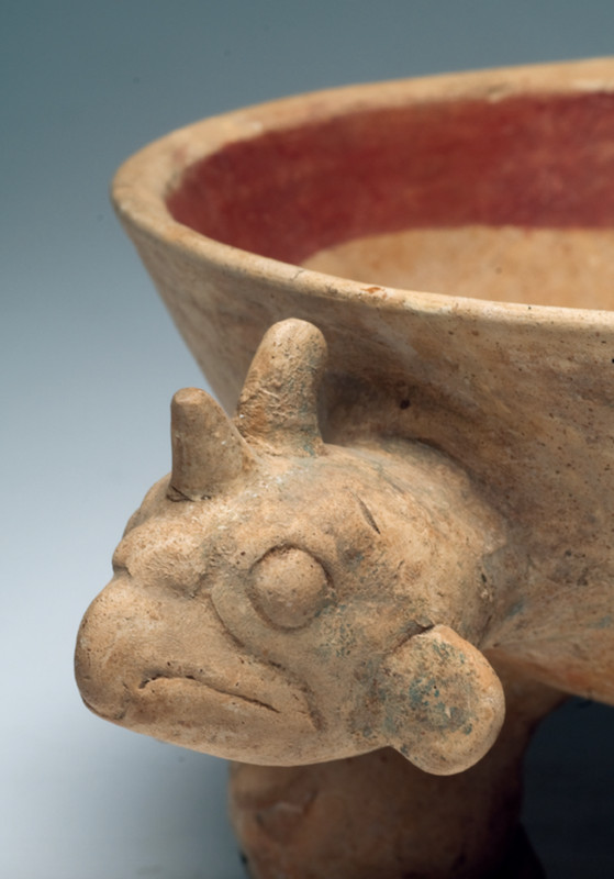 Ancient Mexico Aztec Pottery Eagle Bowl 1000-1400 A.D. Mexican Art RARE!