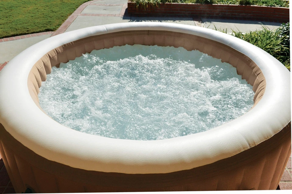 INTEX 28426 Whirlpool PureSPA Bubble (rund, sahara tan, Ø196 außen/Ø145cm innen) - Bild 4 von 4