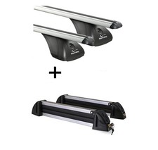 Dachträger VDP+Skiträger Alu 4Paar Ski für für Opel Tigra 3Tür 94-00