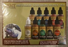 The Army Painter WP8048 Metallic Colours Acrylic Paint Set (Warpaints) Free Ship