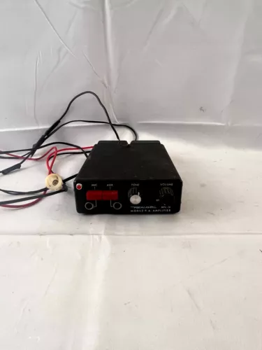 Vintage Realistic MPA-10 Car Mobile Public Address Amplifier Black | UNTESTED