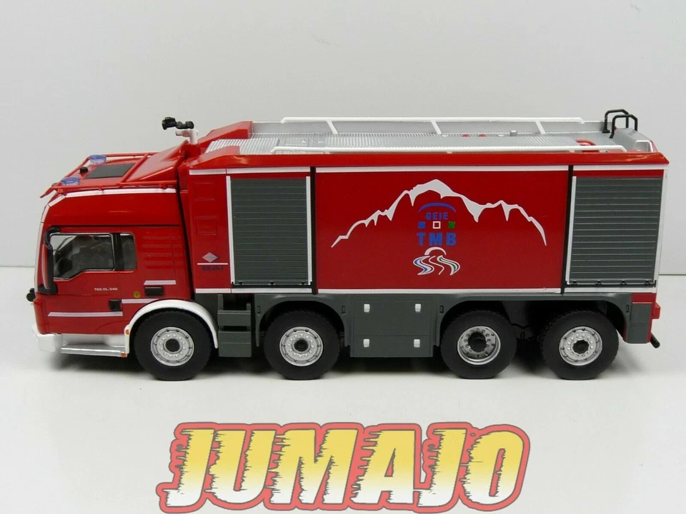 CPI3 camion POMPIER 1/43 Hachette Veicolo Speciale BAI MAN TGS Mont Blanc - Photo 2/4