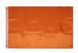3x5 Solid Orange Advertising 210D Printed Nylon Flag 3'x5' Grommets