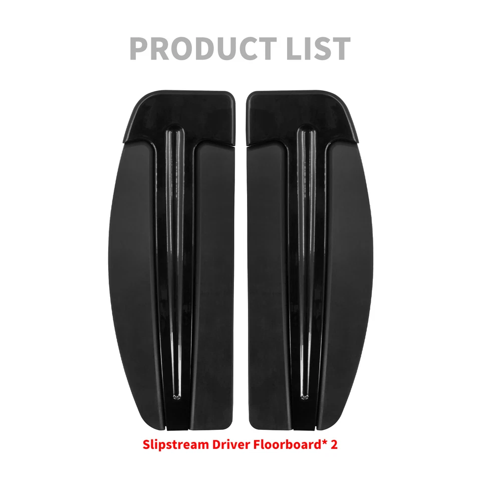 Inserciones de reposapiés para conductor negro para Harley Touring Road King Foto 4 de 4