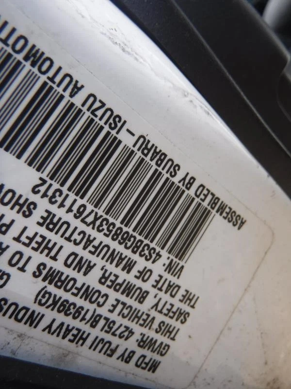 Used Rear Left Door Assembly Rear Side fits: 1999 Subaru Legacy SW electric wind - Imagem 3 de 4