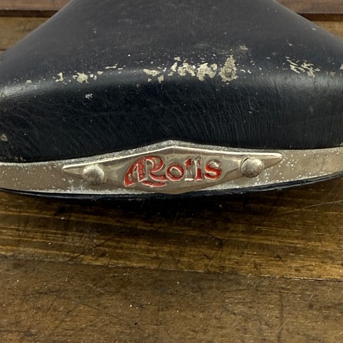 Selle San Marco Rollsitz Vintage Sattel Risse Leder Road Tour schwarz 80er BMX - Bild 7 von 18