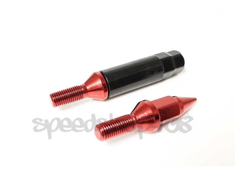 Z RACING Spike Lug Bolts Red 88mm 12X1.5mm For BMW 3-SERIES