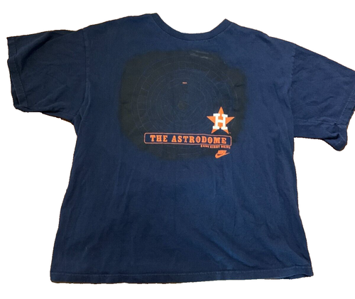 Houston Astros Astrodome Shirt Nike Team Vintage Y2K Size Medium VTG Blue - 第 1/5 張圖片