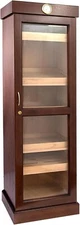 Premium Quality Large Cigar Humidor Cabinet,  Cedar Wood Mahogany - 3000 Cigars