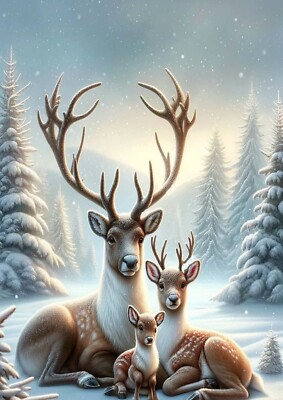 Christmas Xmas Santa A4 Print Poster Wall Art Decor Gift Present Unframed