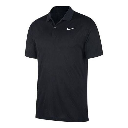 NWT Men's Nike Dri-FIT Victory Golf Polo Black BV0354-010 size L