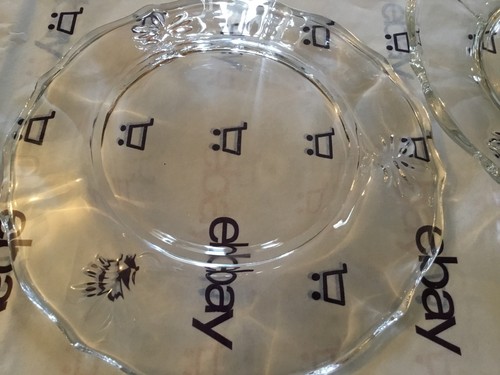 Clear glass 7 1/4" plates - Picture 3 of 5