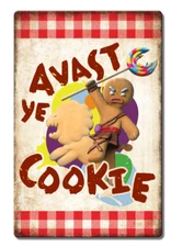 Shrek Avast Ye Cookie Tin Metal Sign Man Cave Garage Decor 7.75" x 11.75